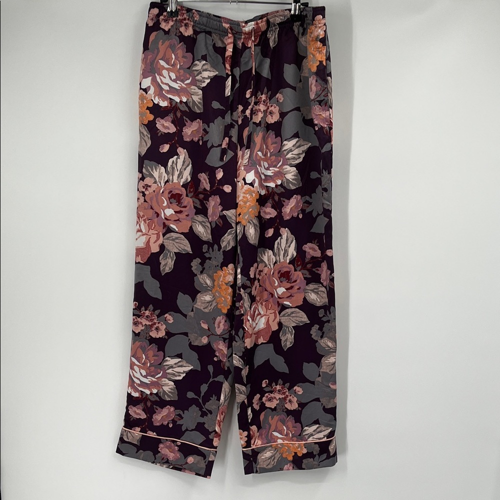 Cabernet by Sleep Sense Floral Pajama Pants Size Small